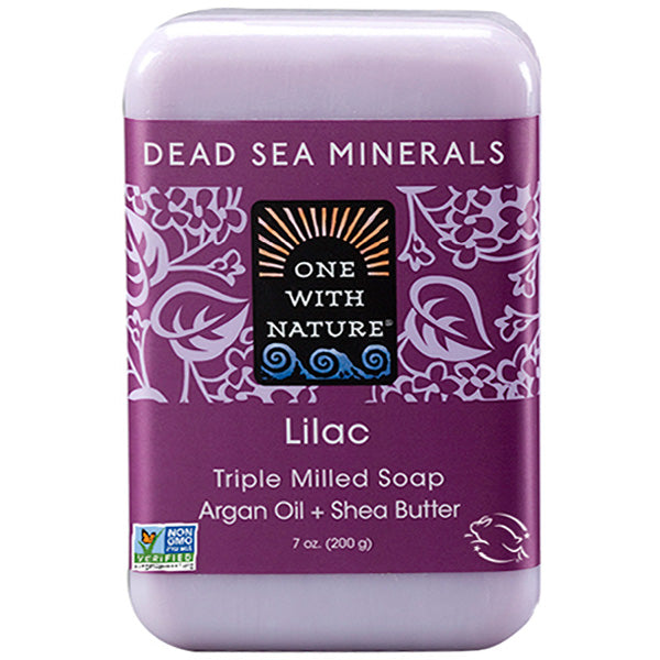 ONE WITH NATURE - Dead Sea Mineral Lilac Bar Soap