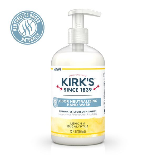 KIRKS - Odor Neutralizing Hydrating Hand Wash, Lemon & Eucalyptus