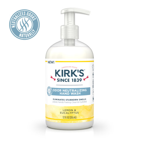 KIRKS - Odor Neutralizing Hydrating Hand Wash, Lemon & Eucalyptus