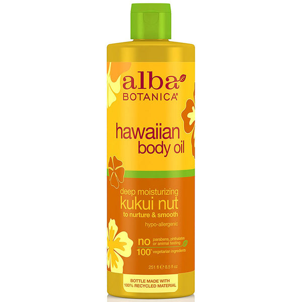 ALBA BOTANICA - Hawaiian Body Oil Deep Moisturizing Kukui Nut