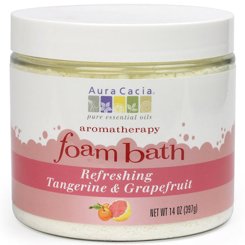 AURA CACIA - Aromatherapy Foam Bath Refreshing Tangerine and Grapefruit