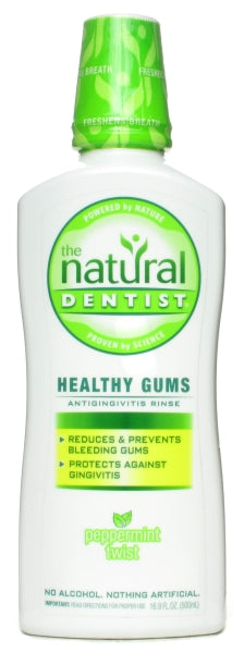 Natural Dentist Healthy Gum Mouth Rinse Peppermint Twist