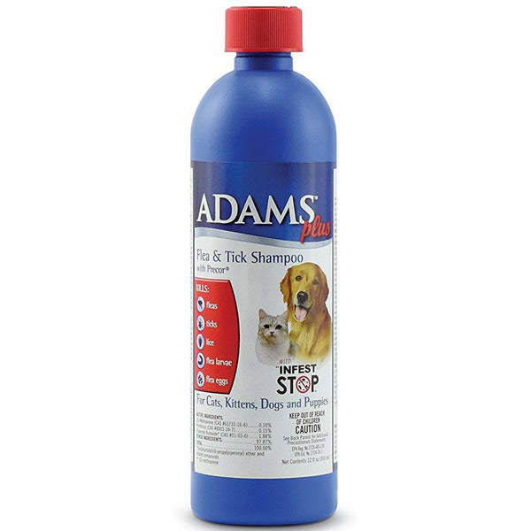 ADAMS - Flea and Tick Shampoo with Precor for Dogs and Cats