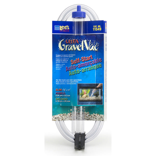 LEE'S - Ultra GravelVac Cleaner Self-Start with Clip, Slim Jr.