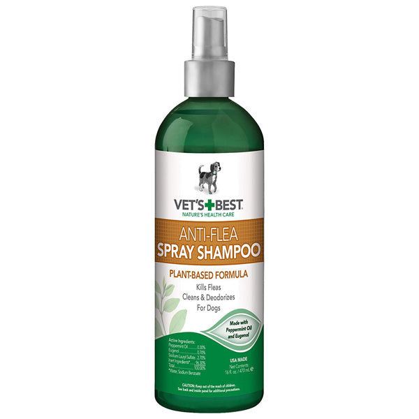 VETS BEST - Natural Anti-Flea Easy Spray Shampoo