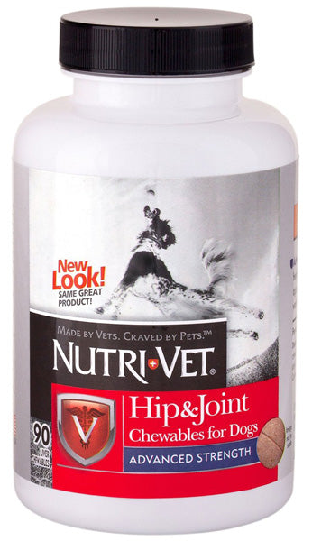 NUTRI-VET - Hip & Joint Advanced Strength Chewable Tablets for Dogs