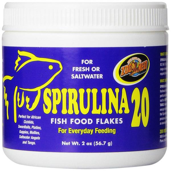 ZOO MED - Spirulina 20 Fish Food Flakes