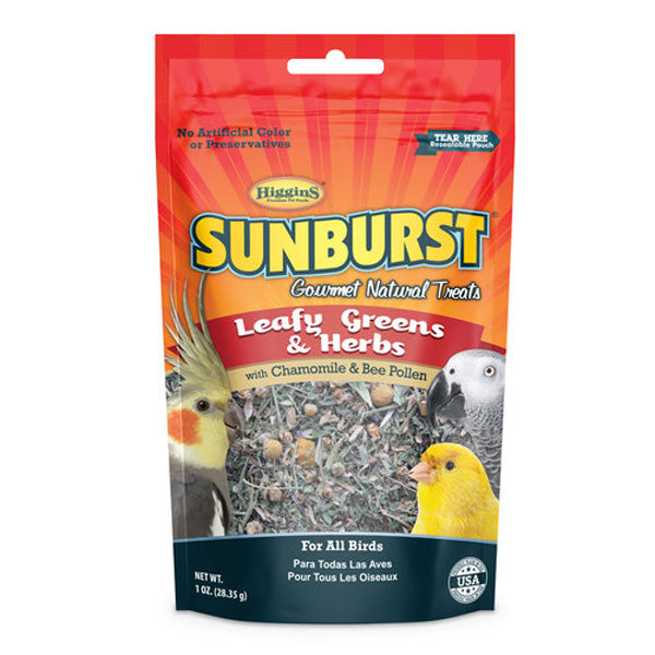 SUNBURST - Leafy Greens & Herbs Gourmet Treats for all Birds