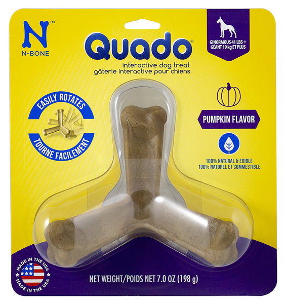 N-BONE - Quado Interactive Chew In Pumpkin Flavor Ginormous