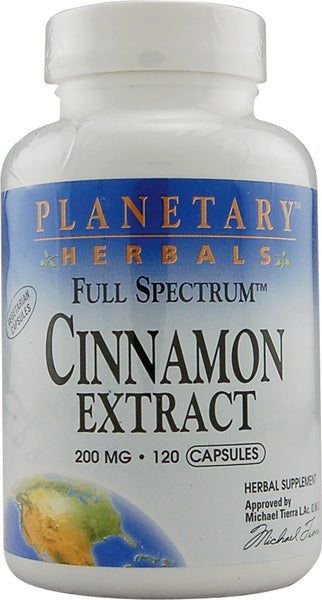 Planetary Herbals Cinnamon Extract Full Spectrum 200 mg