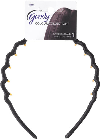 GOODY - Colour Collection Ribbon Wrapped Headband Black