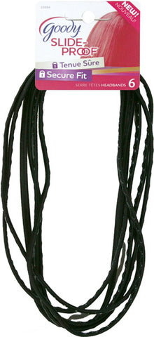 GOODY - Slide Proof Head Wraps with Silicon Black