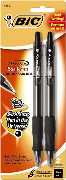 BIC - Velocity Bold Ball Pen 1.6mm Black
