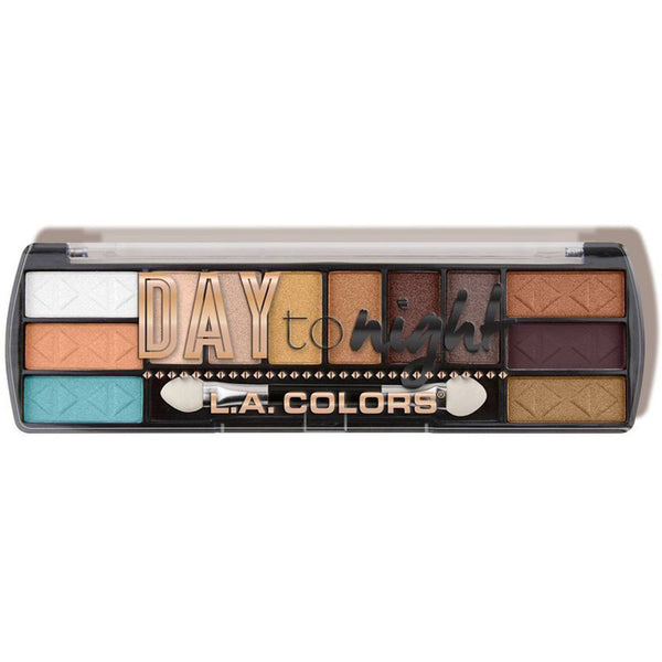 L.A. COLORS - Day To Night 12 Color Eyeshadow, Sunset
