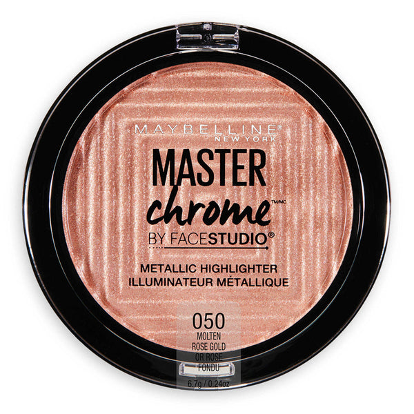 MAYBELLINE - Master Chrome Metallic Face Highlighter, Molten Rose Gold Bronzing Powder