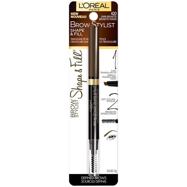 L'OREAL Brow Stylist Shape & Fill Mechanical Pencil Dark Brunette