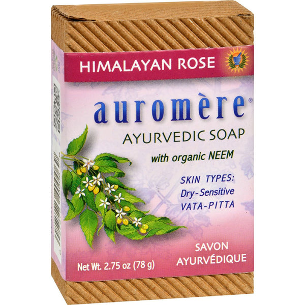 AUROMERE - Himalayan Rose Ayurvedic Bar Soap