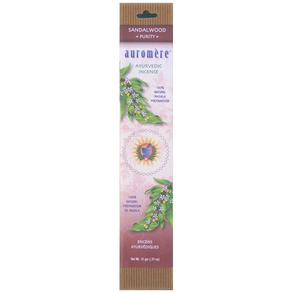 AUROMERE - Ayurvedic Incense Sandalwood