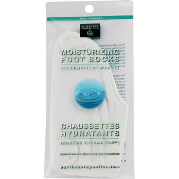 EARTH THERAPEUTICS - Moisturizing Foot Socks White