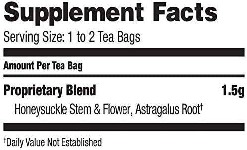 BRAVO TEAS - Absolute Honeysuckle Herbal Tea - 20 Tea Bags