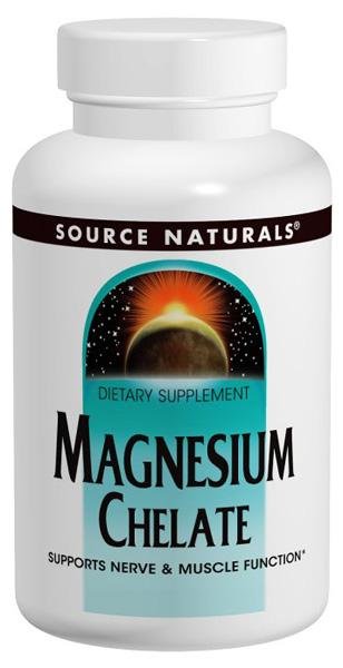 SOURCE NATURALS - Magnesium Chelate 100 mg - 250 Tablets