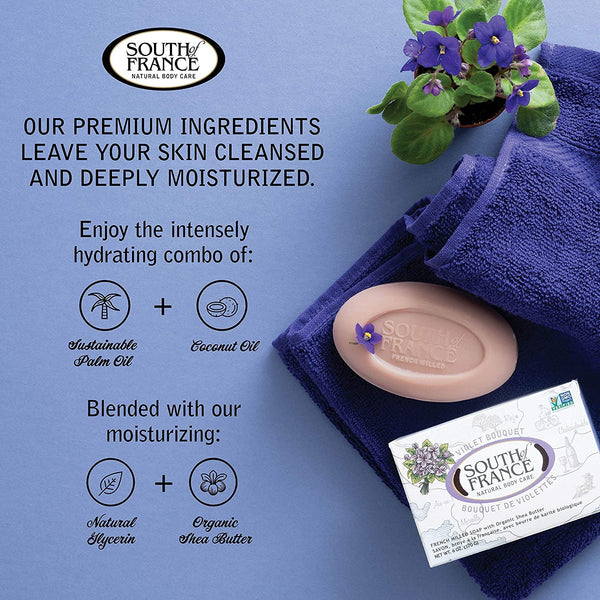 SOUTH OF FRANCE - French Milled Bar Soap Shea Butter - 6 oz. (170 g)